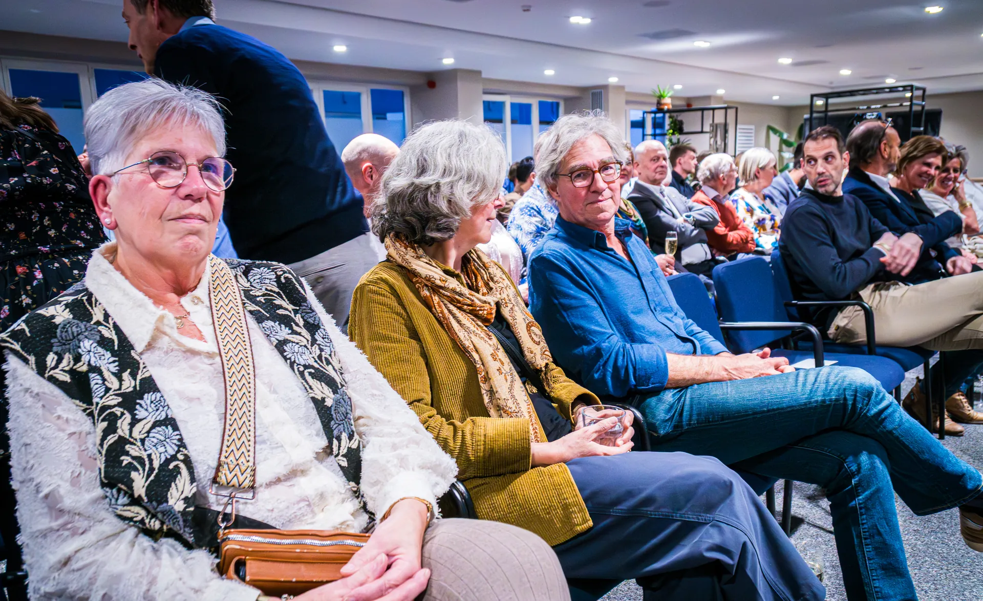 Deelnemers in de collegezaal